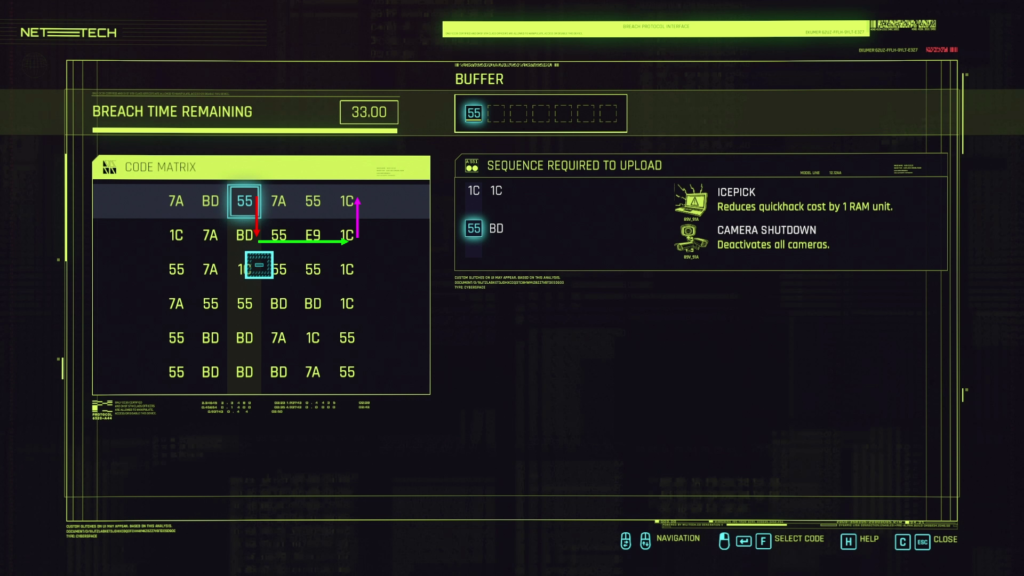 Cyberpunk 2077 Breach Protocol Overlay