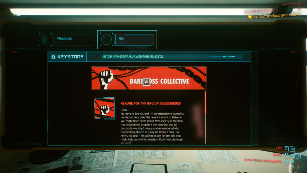 How to Investigate the Site from the Bartmoss Collective Message in ...