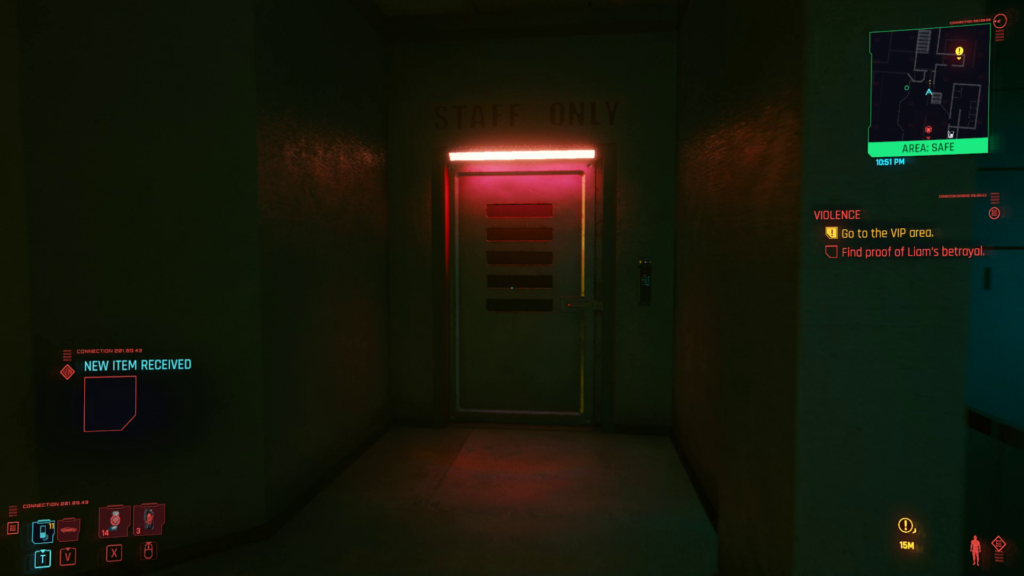 Liam's Betrayal Staff Door Cyberpunk 2077