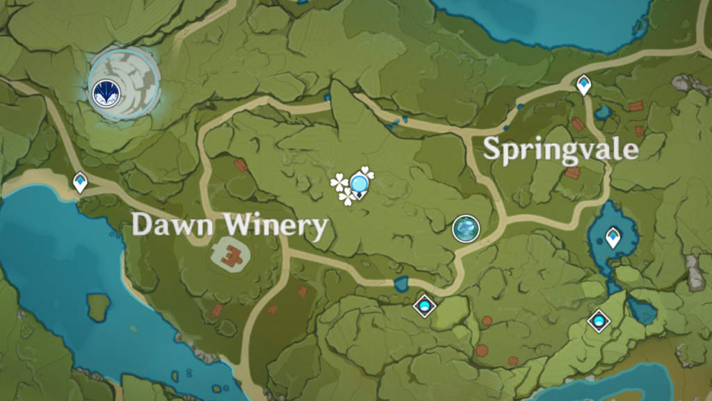 Where to find Windwheel Aster in Genshin Impact - Dawn Winery