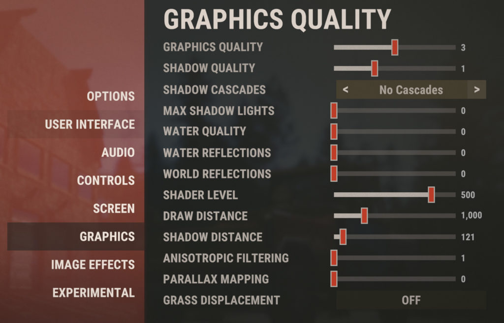 Rust Graphics Settings