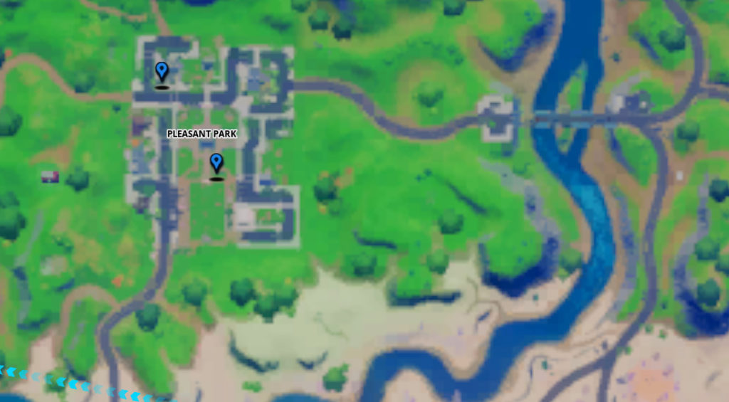 Where to Bury Gnomes in Pleasant Park or Retail Row in Fortnite - Pleasant Park Map