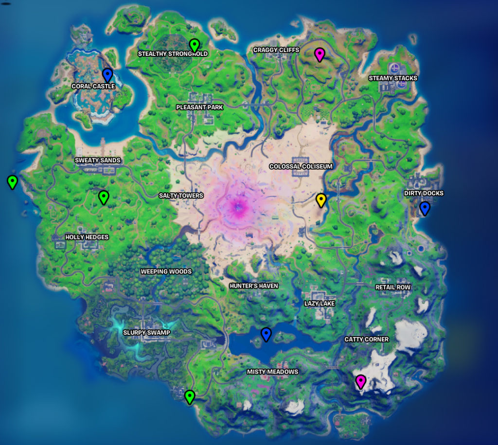 Fortnite Chapter 2 Season 5 XP Coin Locations