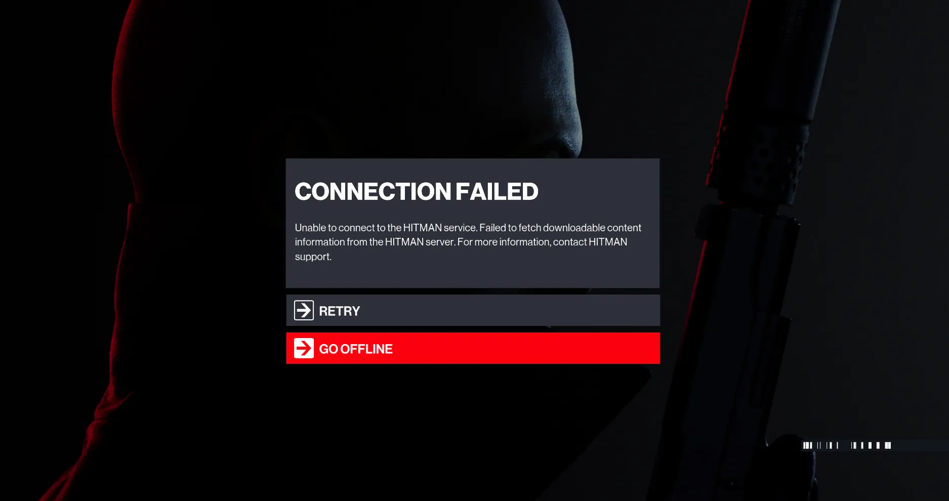 Connection failed 4 retries