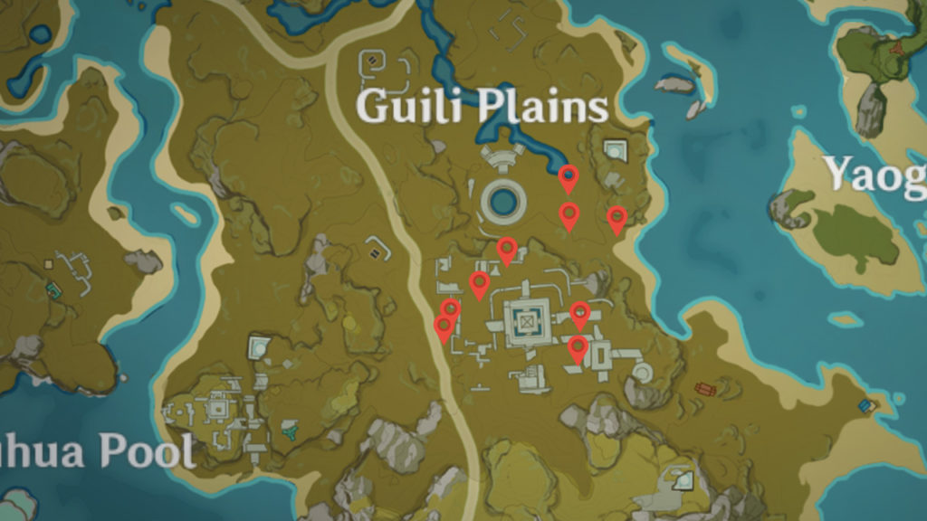 Lost Riches Treasure Area 4: Guili Plains Genshin Impact