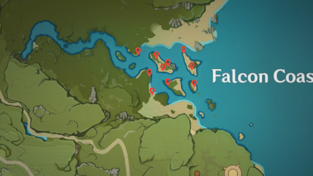 Lost Riches Treasure Area 1  - Falcon Coast - Genshin Impact