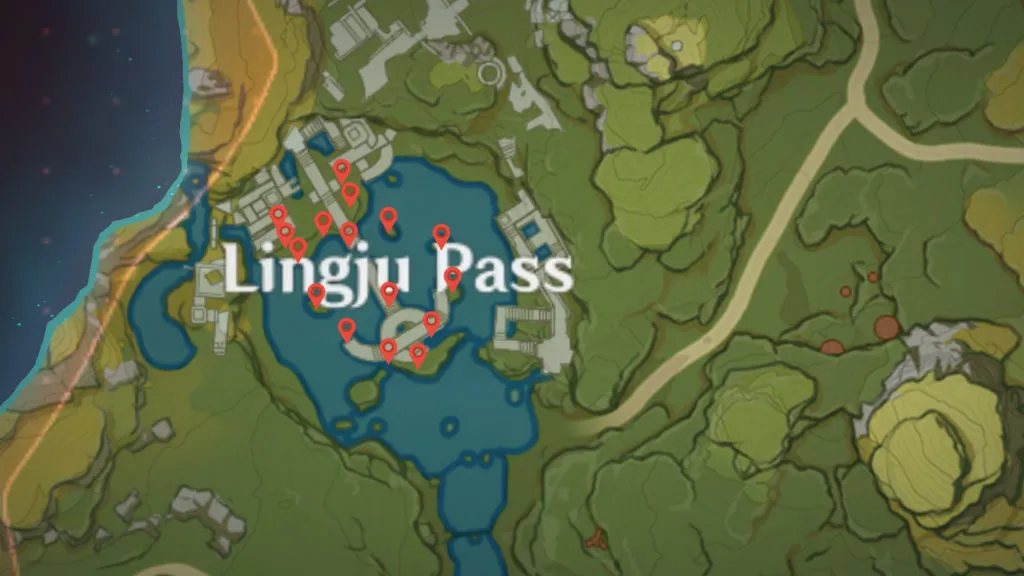 Lost Riches Treasure Area 2  - Lingju Pass - Genshin Impact