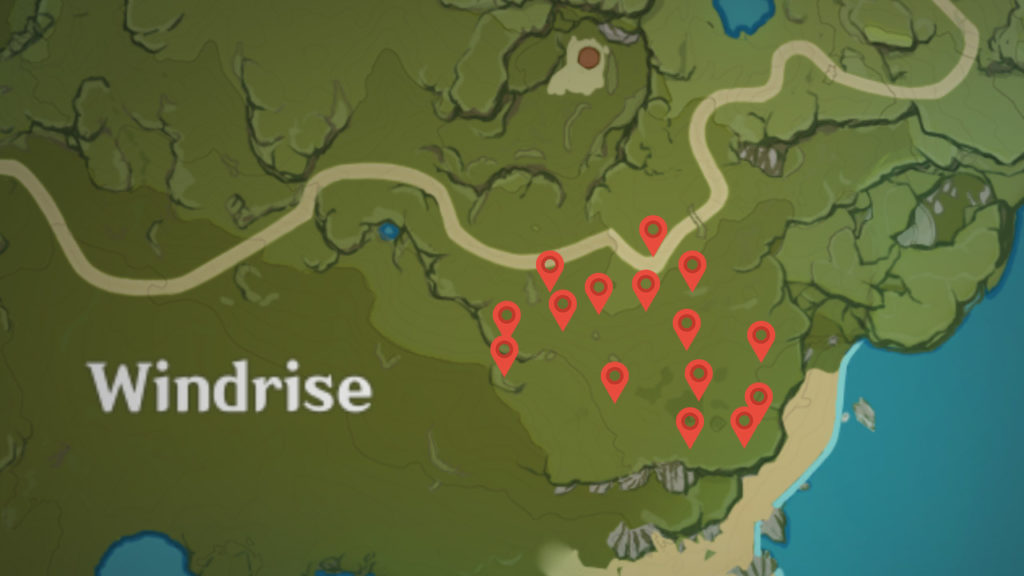 Lost Riches Treasure Area 6: Windrise Genshin Impact