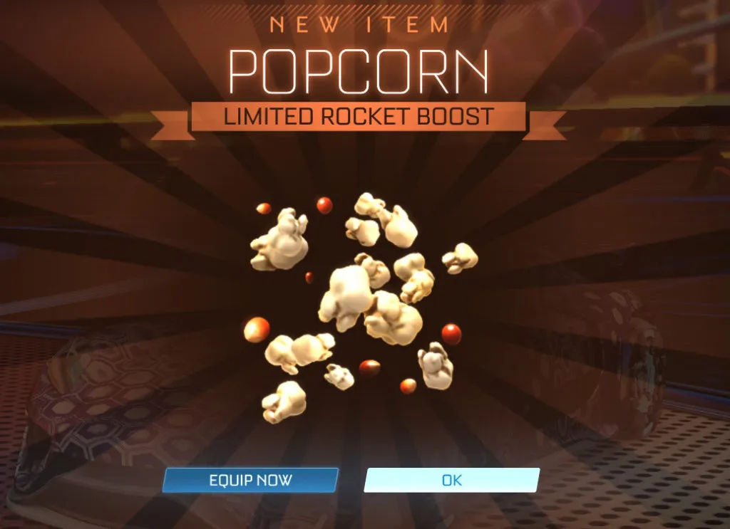 Rocket League Codes 2021 - Popcorn Limited Rocket Boost