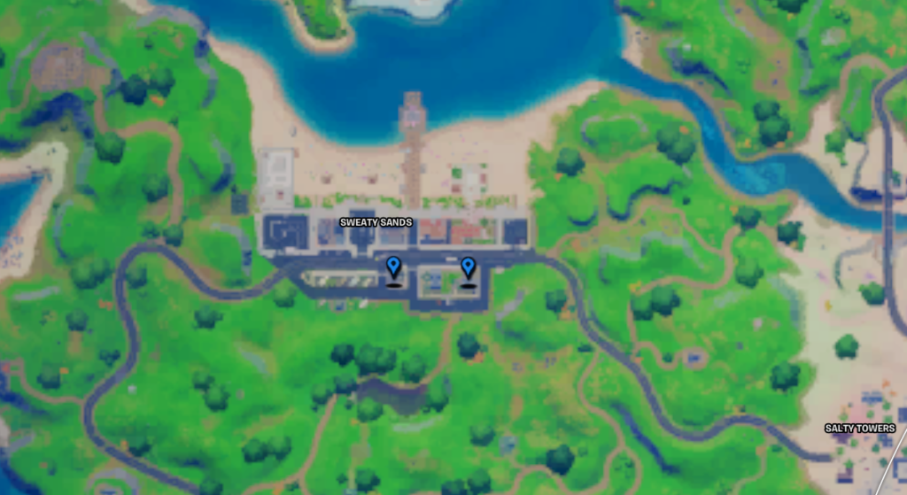 Where to Find Books at Holly Hedges and Sweaty Sands in Fortnite - Holly Hedges Map