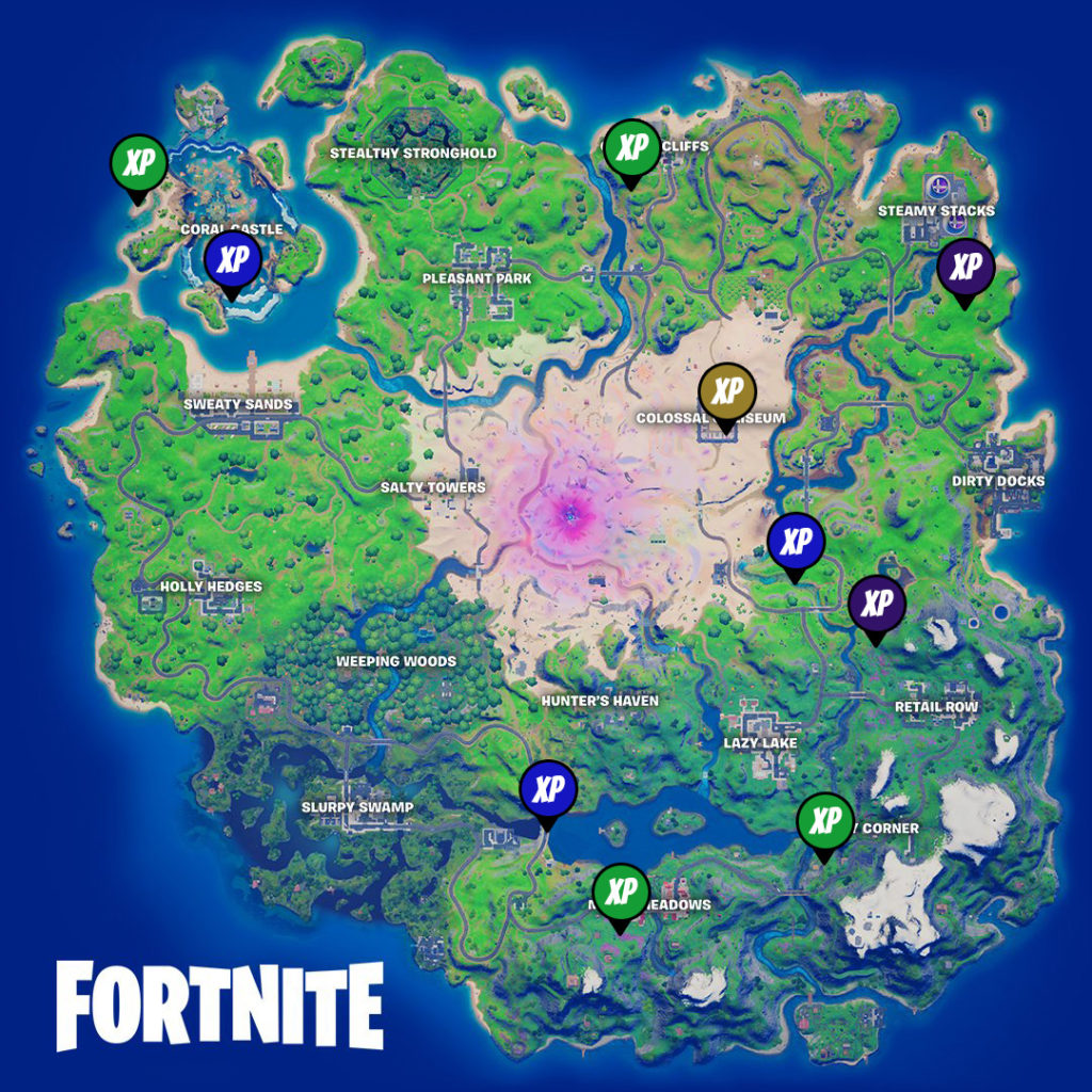 Fortnite Chapter 2 Season 5: Week 13 XP Coin Locations