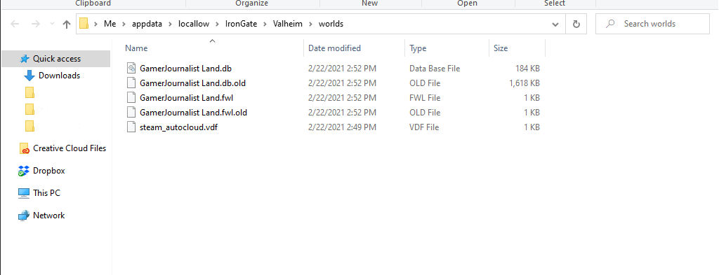Valheim File Backup