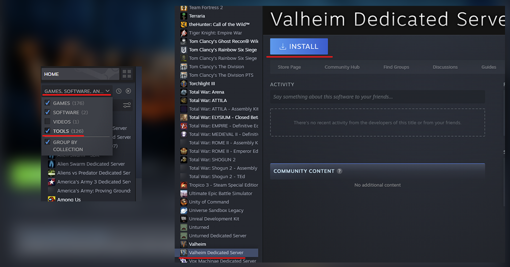 Valheim Dedicated Server Install
