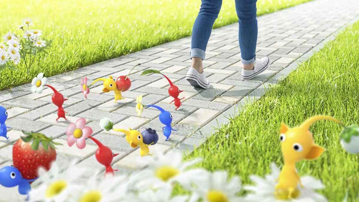 Pikmin App lets players grow seedlings by walking around