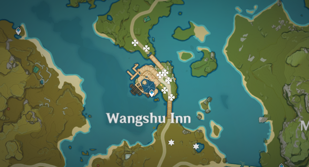 Where to farm Silk Flowers in Genshin Impact - Wangshu Inn