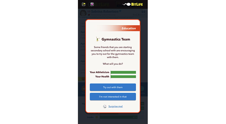 How to Practice Gymnastics in BitLife