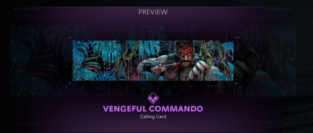 Black Ops Cold War and Warzone Hunt for Adler Challenges and Rewards - Vengeful Commando Epic Calling Card