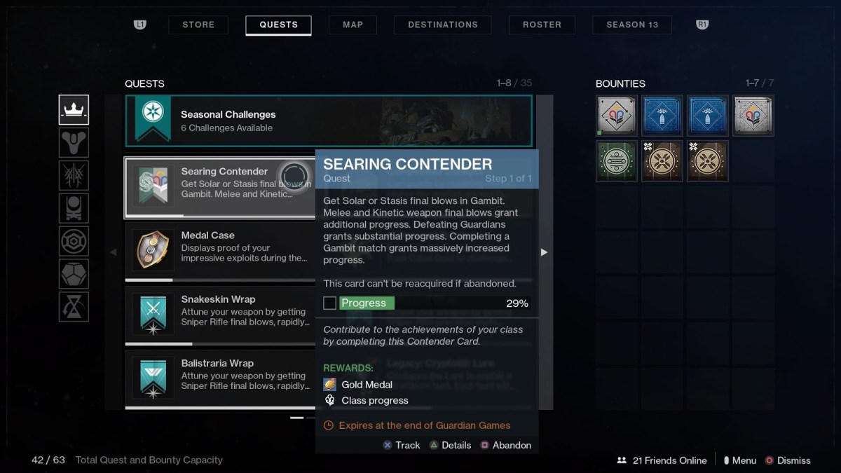 What are Contender Cards in Destiny 2