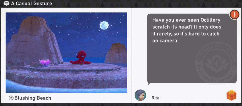 New Pokemon Snap Blushing Beach Night Requests - A Casual Gesture