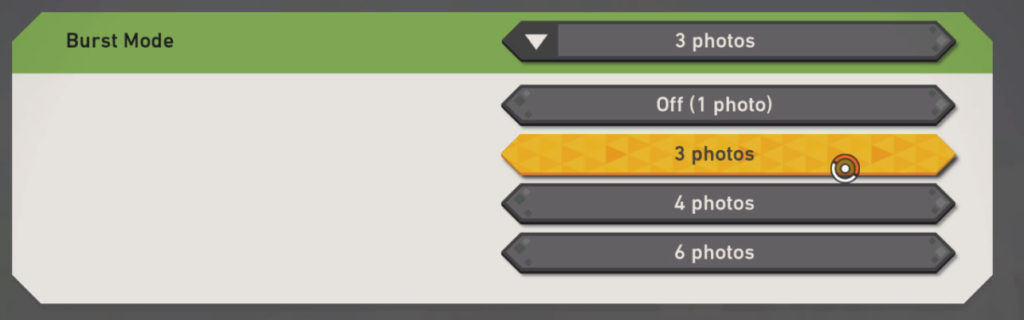 How to Enable Burst Mode in New Pokémon Snap - Options