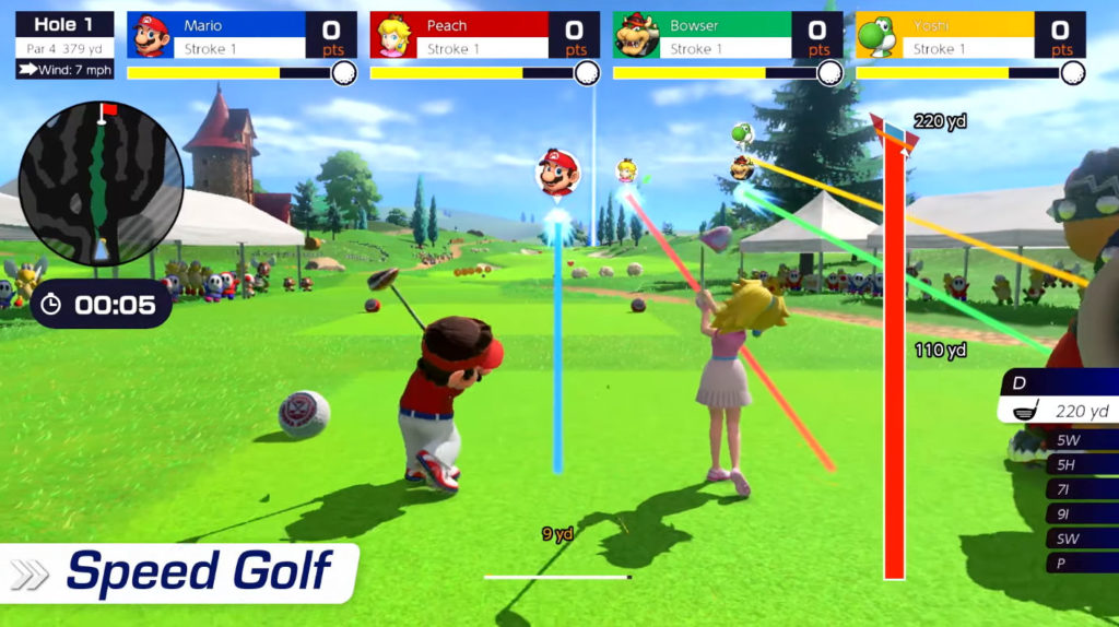 Mario Golf Super Rush Game Modes - Speed Golf