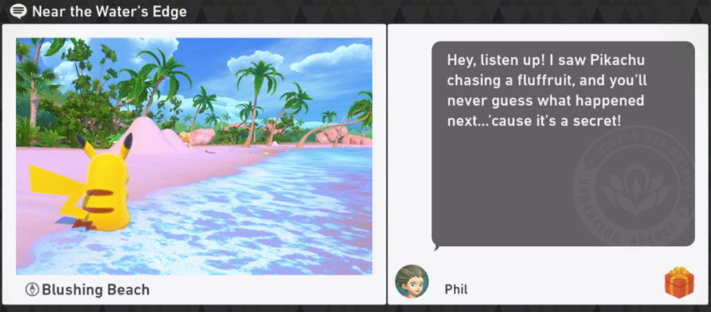 New Pokemon Snap Blushing Beach Day Requests - Near the Water's Edge
