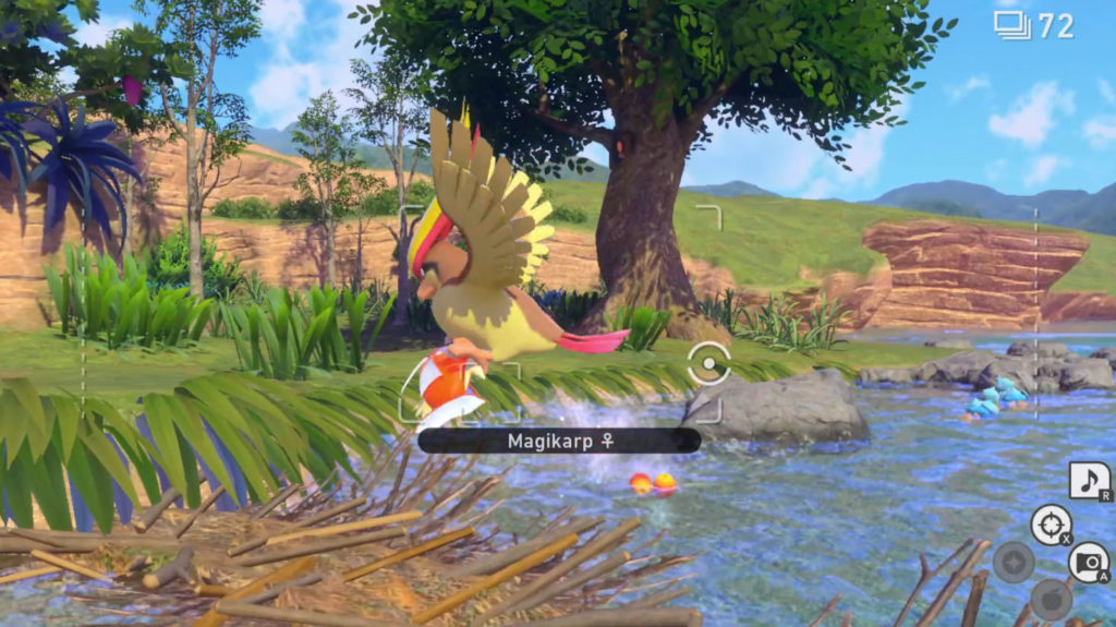 Pidgeot Catch Magikarp New Pokemon Snap