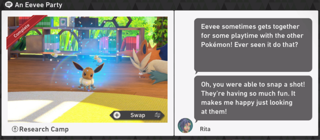 Research Camp Area - LenTalk Request - An Eevee Party