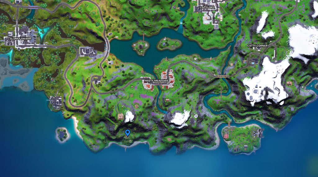 Where is Bunker Jonesy's Conspiracy Board in Fortnite Map