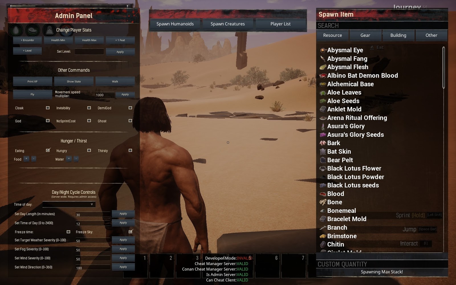 Conan Exiles: Cheat Codes and how to Use the Admin Panel