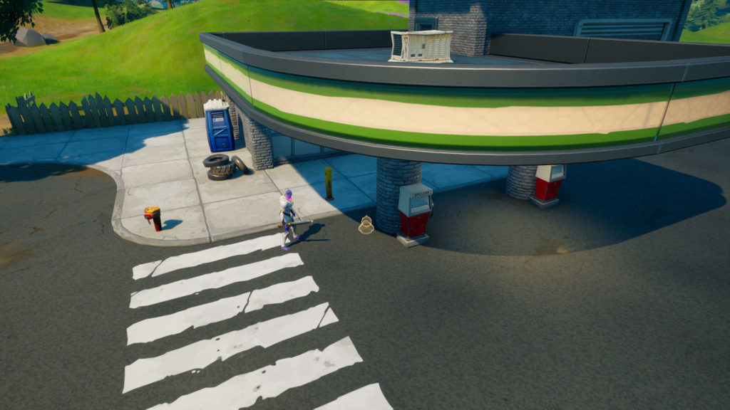 Fortnite Chapter 2 Season 7 Rubber Duck Location in Pleasant Park Gas Station