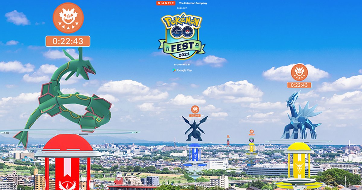 Pokémon GO Fest 2021 Legendary Pokémon Raid Schedule