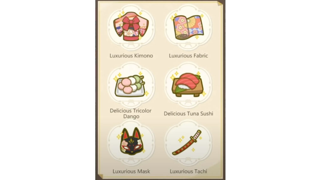 Genshin Impact The Heron's Invitation Ayaka Web Event Guide Luxurious Items
