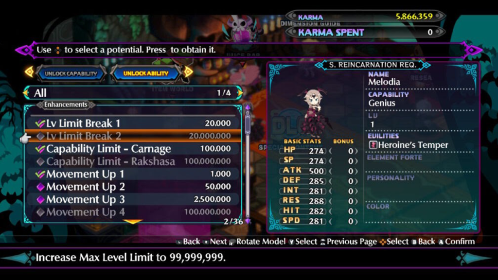 How to Increase the Level Cap in Disgaea 6
