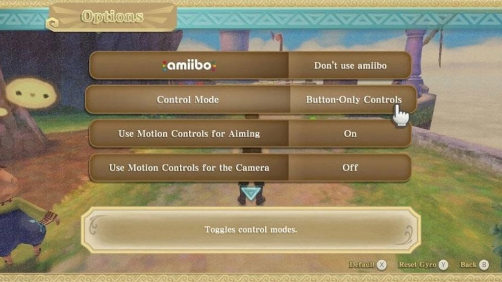 How to Turn Off Motion Controls in The Legend of Zelda Skyward Sword HD