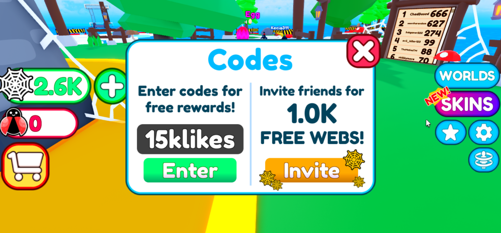 Be A Spider Tycoon codes in Roblox: Free webs (May 2022)