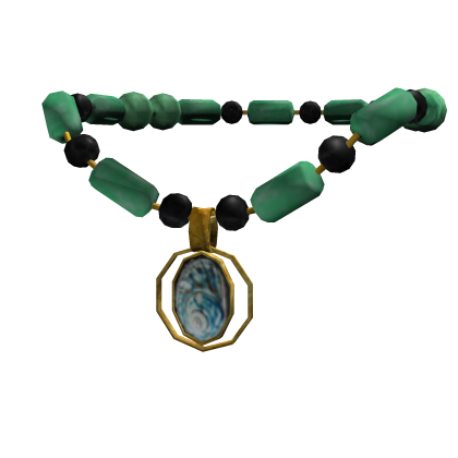 Roblox Free Items - Jade Necklace with Shell Pendant