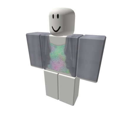Roblox Free Items - Pastel Starburst Top with Gray Jacket