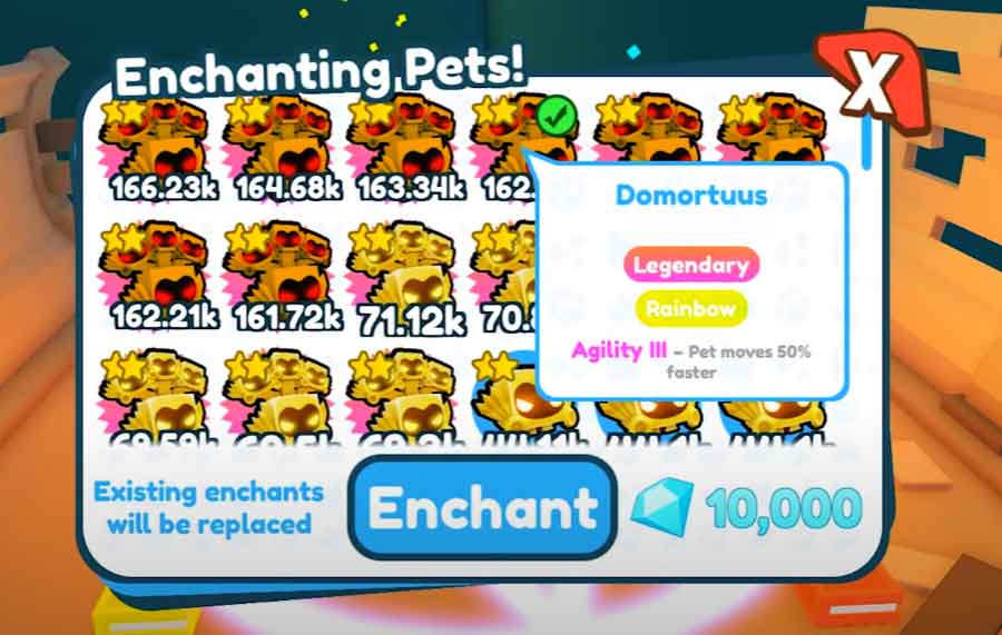 Enchant pets. Чем отличается Royalty Pet от обычного в Pet Simulator x.