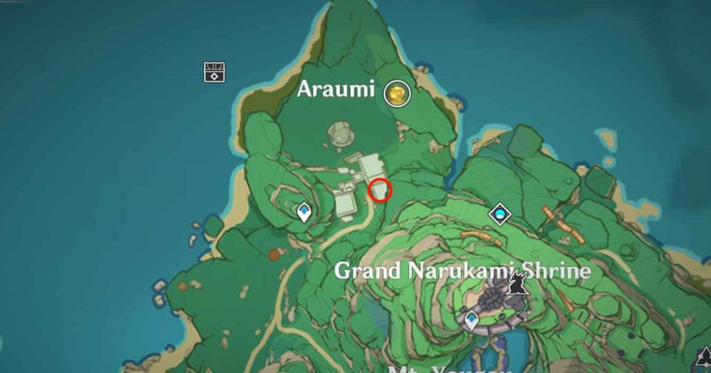 Genshin Impact Special Treasure Location 1 - Araumi