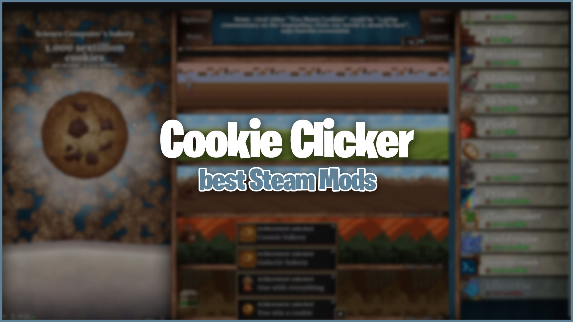 Cookie Clicker - Como Instalar Mods na Steam (Tutorial)(BÔNUS) 