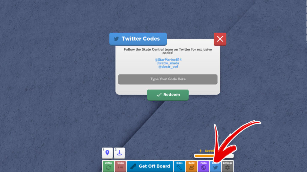 How-to Redeem Skate Park Codes