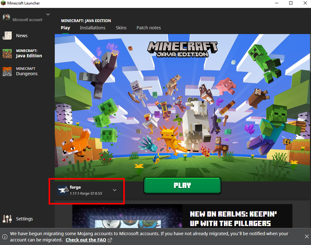 Forge 1.17 Minecraft Installation Guide - Launch Forge in Minecraft Launcher