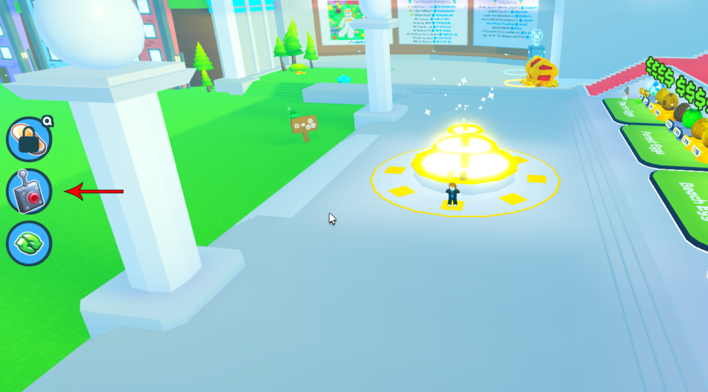 Pet Simulator X Teleport Button