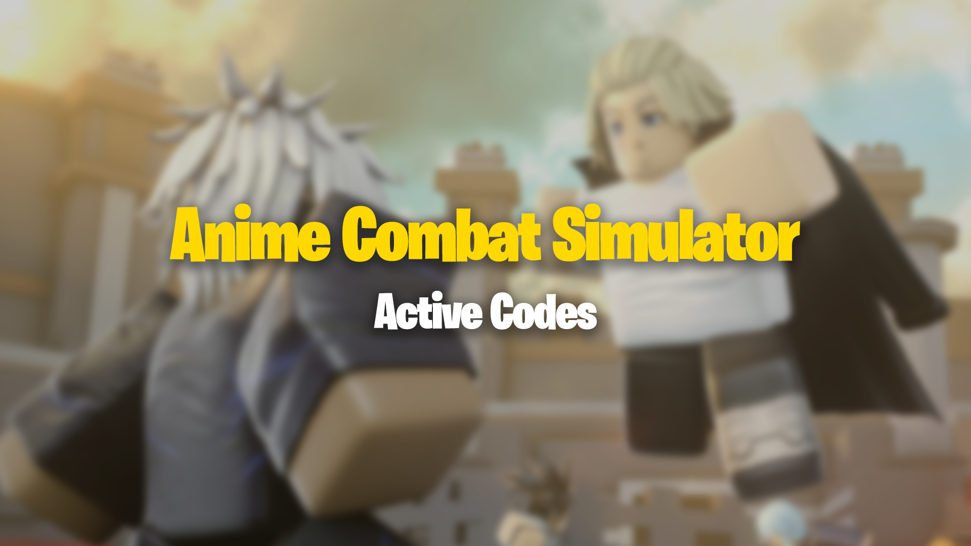 Anime Combat Simulator Codes (August 2024) Gamer Journalist