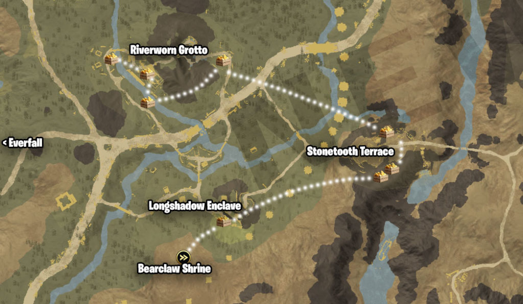 New World Everfall Salt Route Map 1