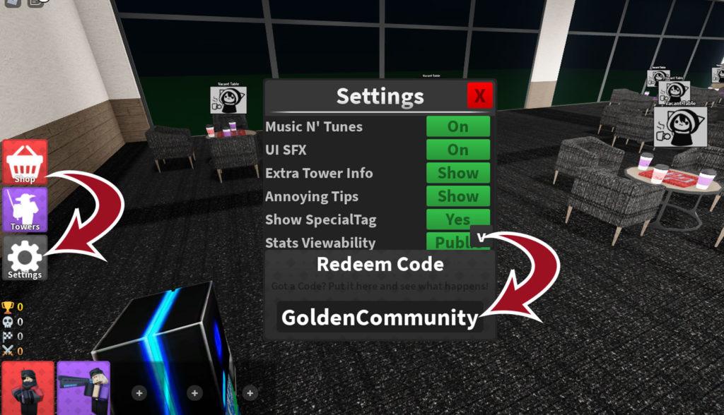 Roblox Arena Tower Defense codes for freebies in September 2023