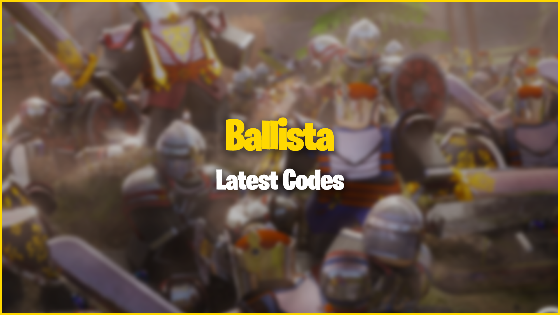 Roblox' Ballista Redeem Codes for November 2022: Free Wooden Chest