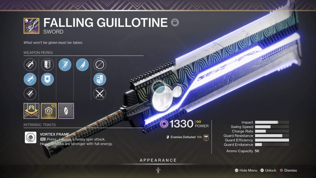Destiny 2 Top 5 Best PvE Legendary Weapons You Need Before Witch Queen - Falling Guillotine