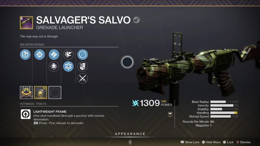 Destiny 2 Top 5 Best PvE Legendary Weapons You Need Before Witch Queen - Salvager's Salvo